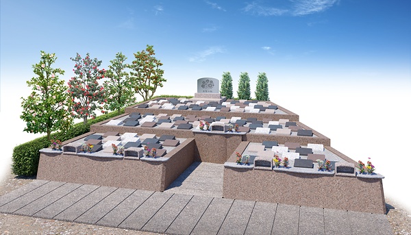 京王グループが提案する新しい樹木葬のCGパース