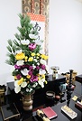 花寺の造花仏花。生花と合わせて生けることもできる