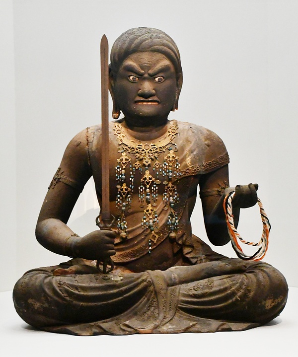 奈良博に展示されている法住寺の不動明王坐像