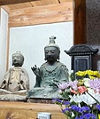 返還された本尊・観世音菩薩像㊨