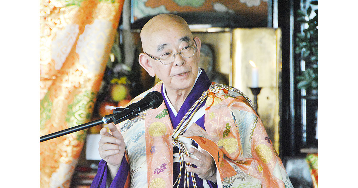 法華経を平易に講説 小堀住職、僧俗延べ1500人に 天台宗戸津説法