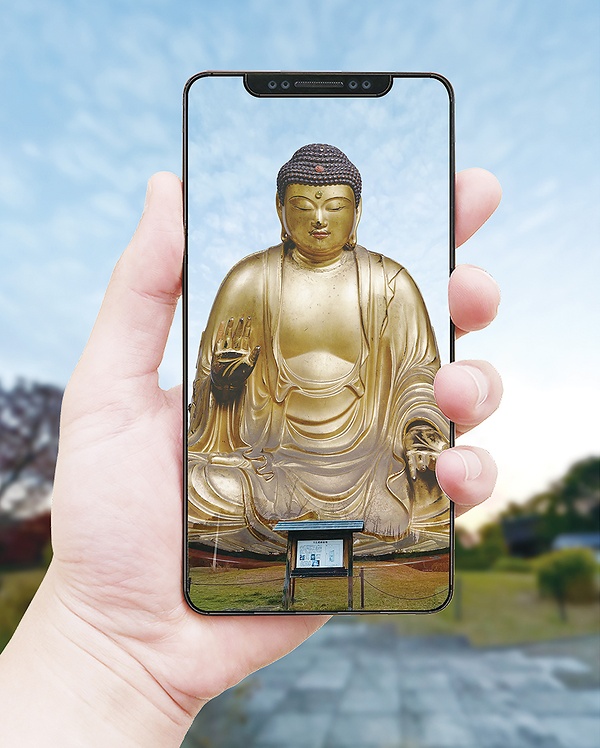 実現すれば自身のスマートフォンに京の大仏が復活する（画像はイメージ）