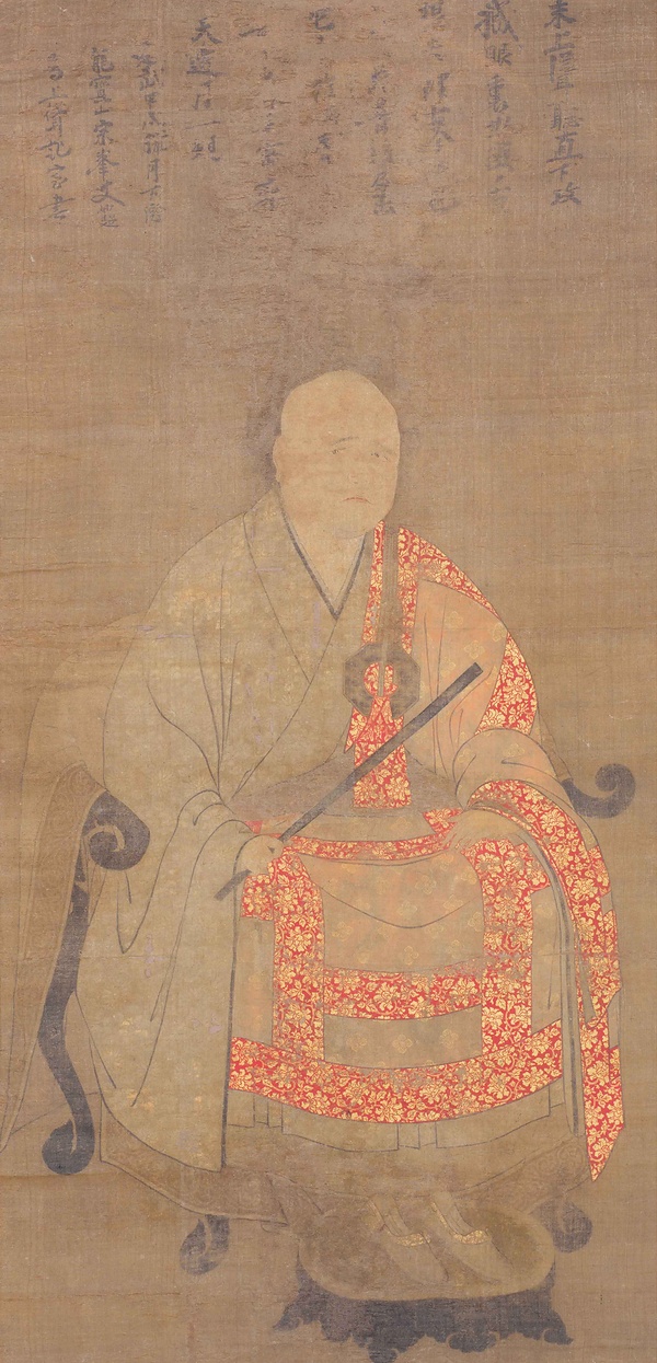 国宝「宗峰妙超像（自賛）」（大徳寺蔵）