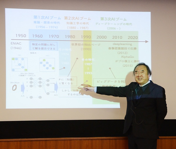 AIを巡る技術史を解説する才脇氏