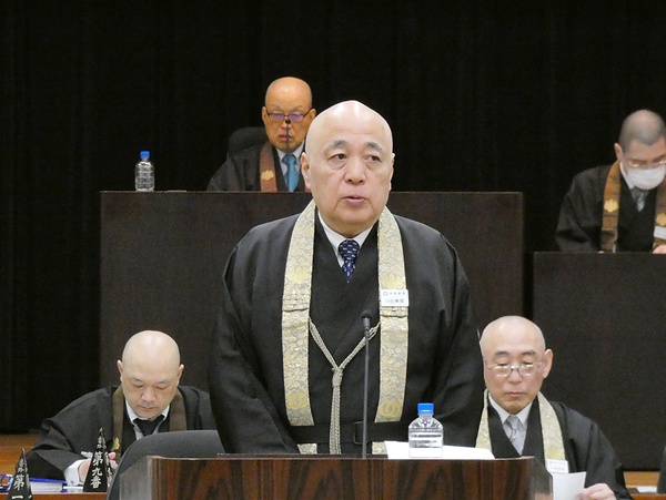 「総本山長谷寺開山1300年に宗派を挙げて全力で取り組みたい」と語る川田宗務総長